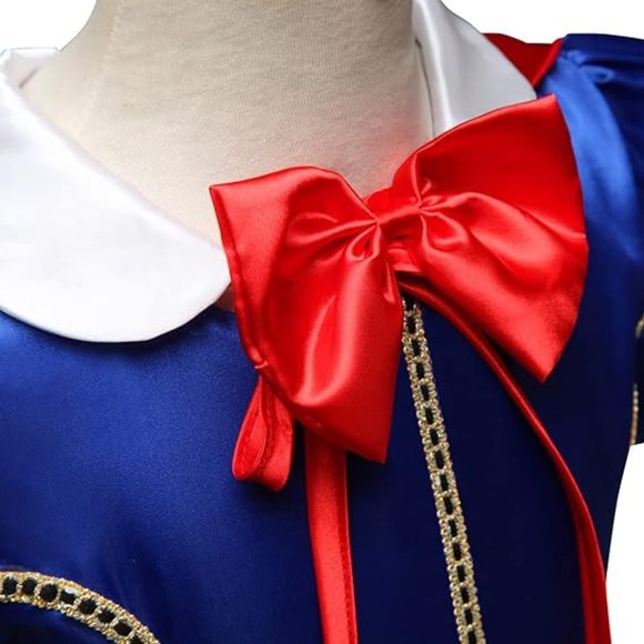 Snow White Dress for Little Girls - Elegant Birthday Party Dress - Picture 5 of 8